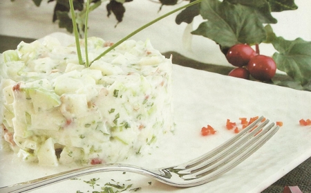 Receta de Ensalada de Manzanas a la Crema