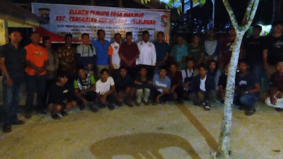 Silaturahmi dan Sinergitas Dit Intelkam Polda Riau di Desa Makmur, Pangkalan Kerinci 