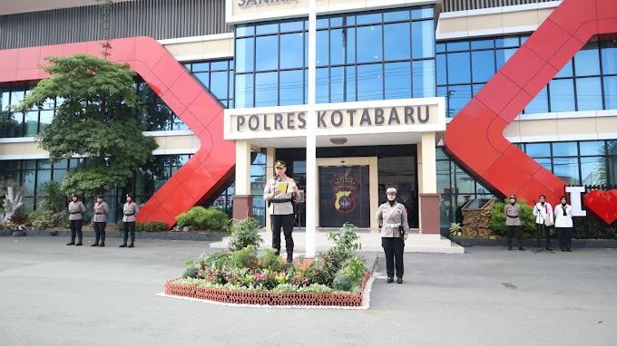 Apel Kesadaran Nasional di Polres Kotabaru, Kapolres Bacakan Amanat Kapolda