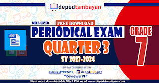 Grade 7 | 3rd Quarter Periodical Exam with TOS SY 2023-2024 , Free Download