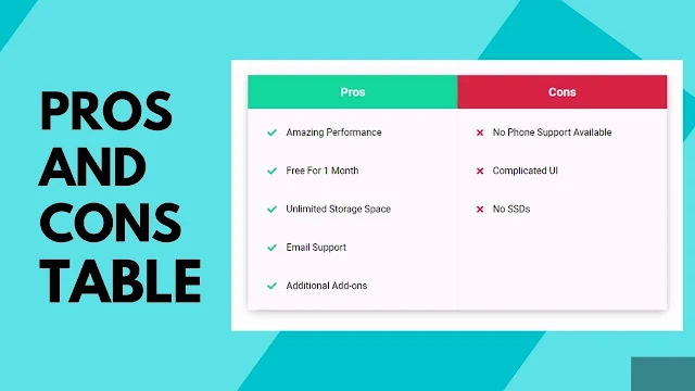 How To Add A Pros And Cons Table In Blogger?
