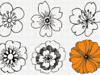 Cara Gambar Bunga Yg Mudah