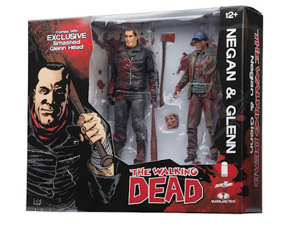 San Diego Comic-Con 2016 Exclusive The Walking Dead Blood Splattered Full Color Edition Negan & Glenn Action Figure Box Set by McFarlane Toys x Skybound