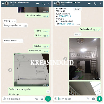 Mezzanine Untuk di Ruang Butik Pesanan Ibu Desi di Bintaro Repeat Order Kedua