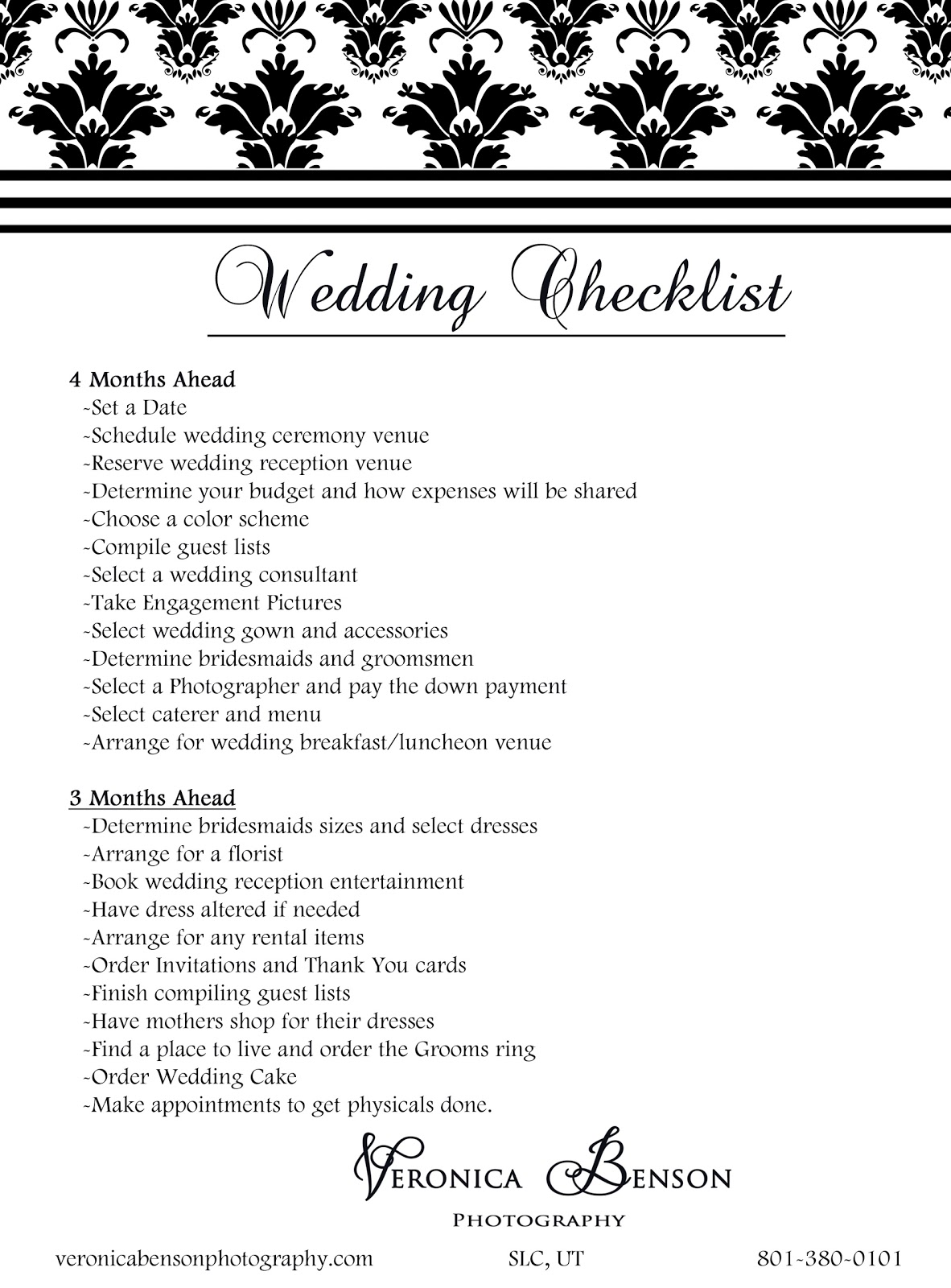 Wedding Checklist