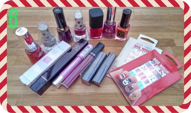 Prize 6 - an assortment of makeup and nail polish