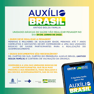 Secretaria de Saúde fará acompanhamento de beneficiários do Auxílio Brasil