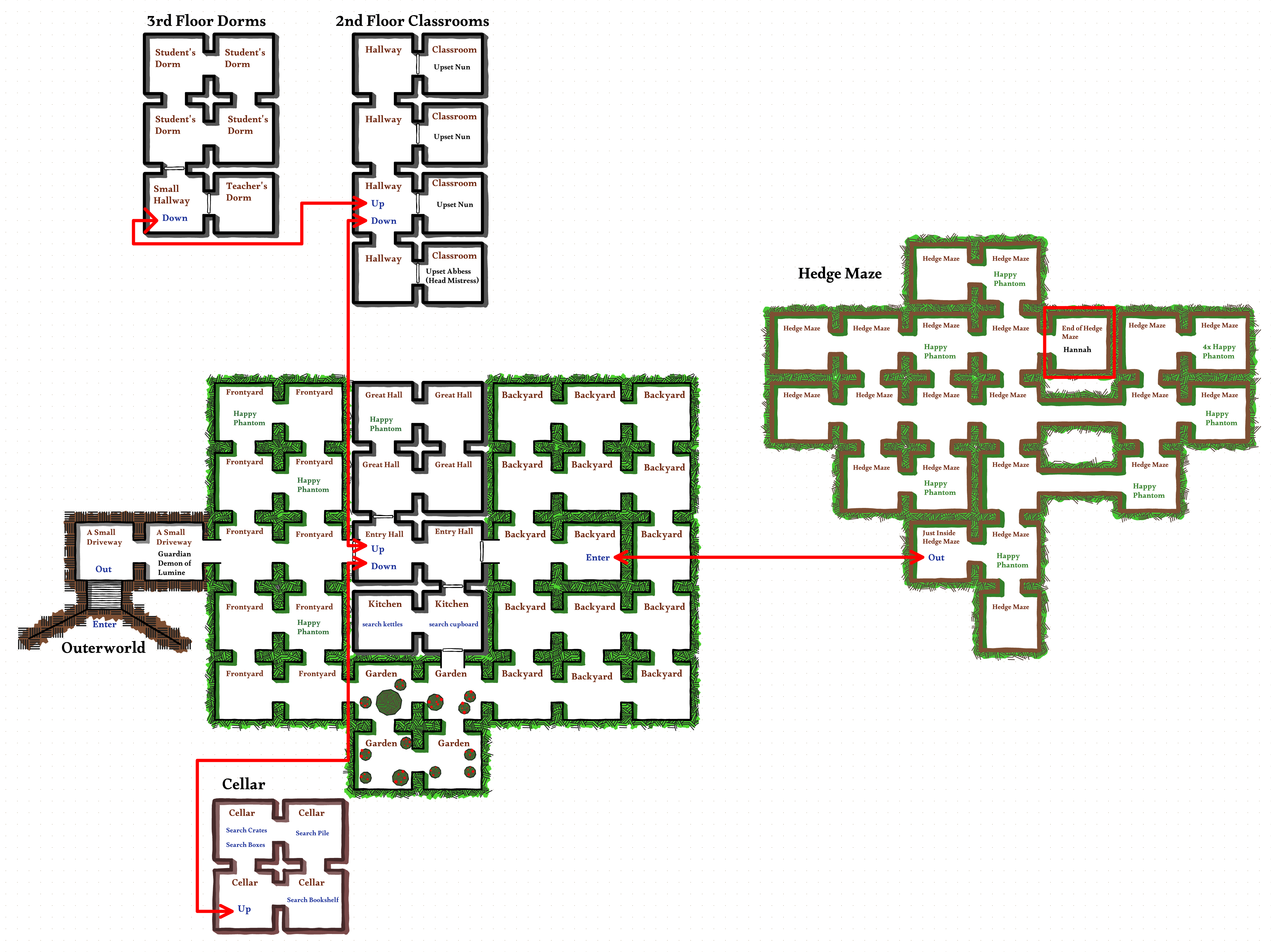 Map of School of Lumine