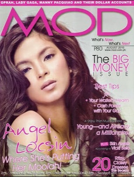 Angel Locsin graces the cover of MOD magazine August 2010 issue