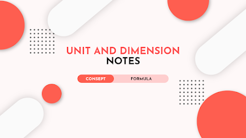 Unit And Measurement Notes For Jee & Boards