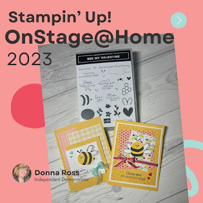 Card samples using the Stampin' Up! Bee Mine Suite