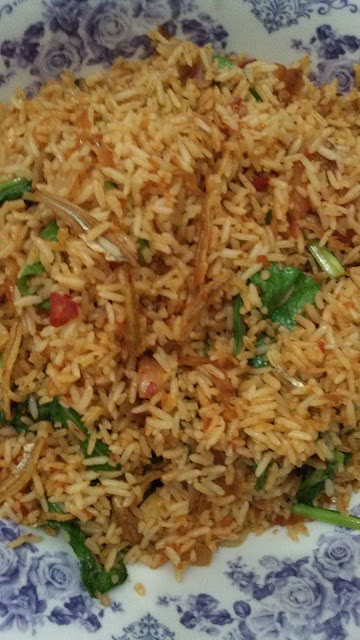 nasi goreng, nasi goreng ikan bilis