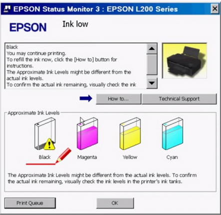 Cara Reset Ink Low Printer Epson L100, L200 dan L800 ...