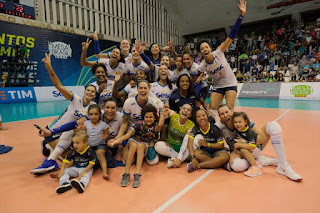 sesc tricampeao estadual adulto feminino volei 2019