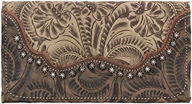 American West Women's Saddle Ridge Tri-Fold Wallet