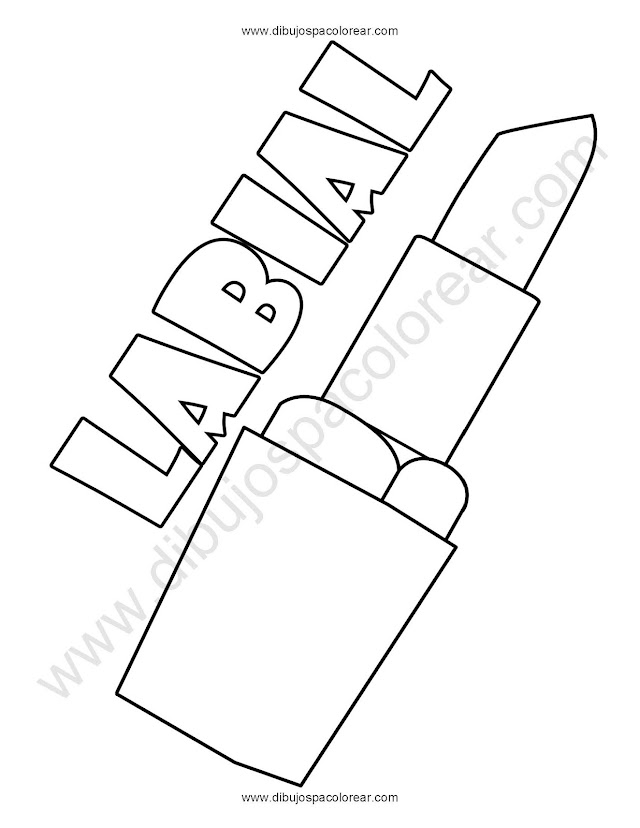 Dibujo de un Labial o pintalabios para colorear