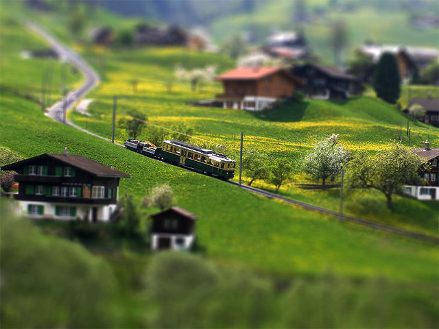 Tilt-shift photography photos