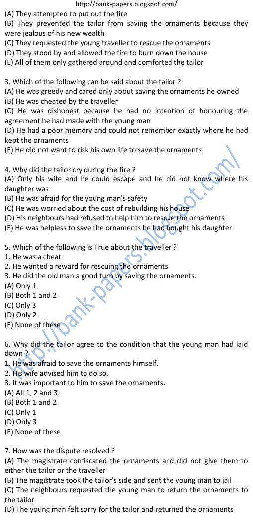 Indian Bank Sample Question Papers