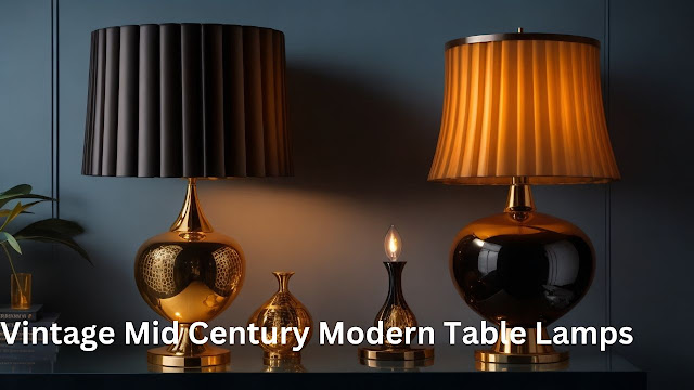 Vintage Mid Century Modern Table Lamps