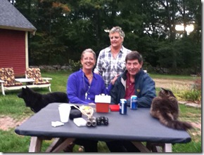 Before dinner at the Troutmans