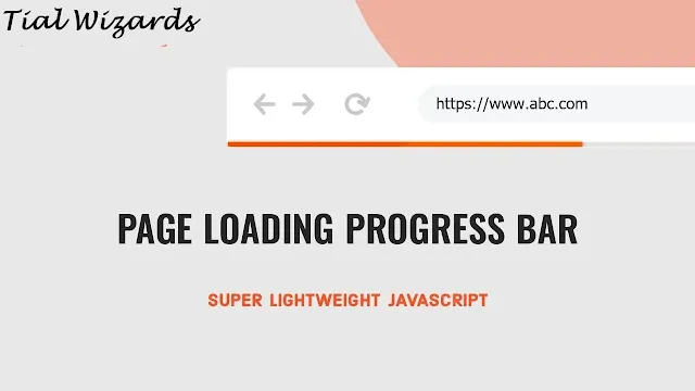 How to Show a Running Progress Bar while Page is Loading