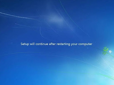 cara instal windows 7, continue