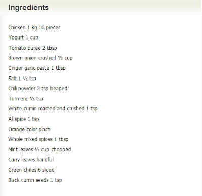 Hyderabadi Laal Chicken Recipe in English