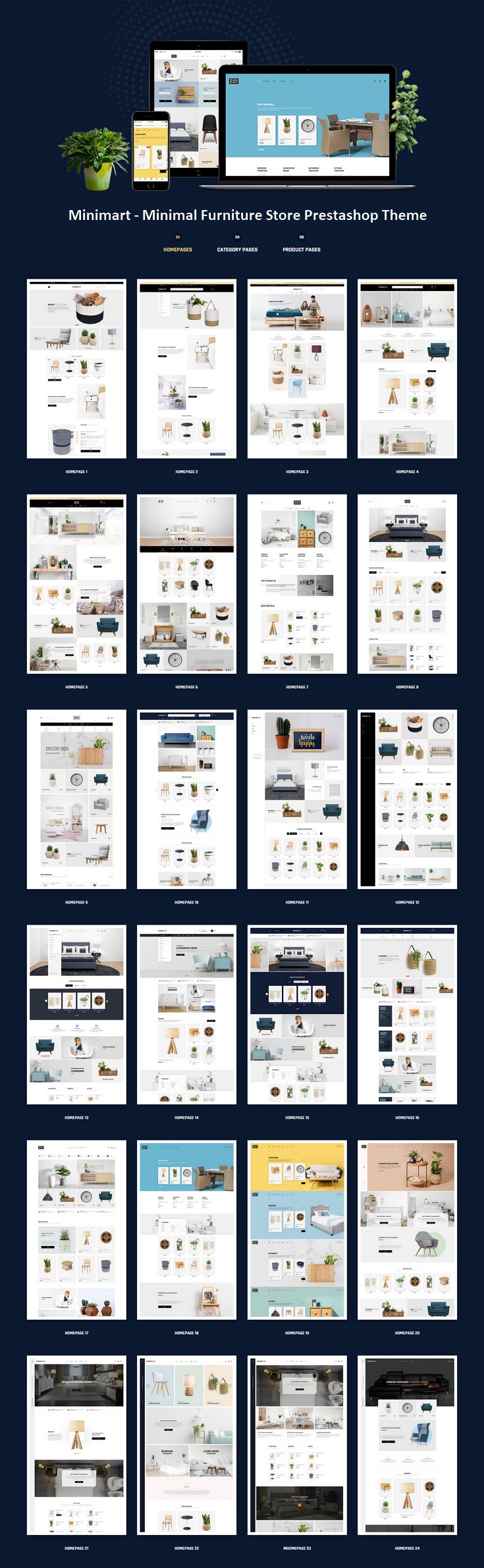 Minimal Furniture Store Prestashop Theme