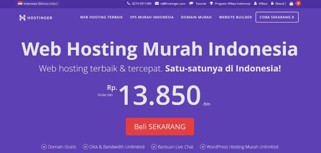  di blog kali ini saya akan memperlihatkan  Mau Tau Mau Tau? Review Hostinger - Web Hosting Indonesia Terbaik, Murah Dan Berkualitas