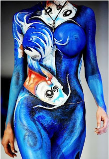 Body Painting Pictures in a Fashion Show