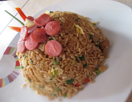 Arroz Chaufa Criollo con Salchicha