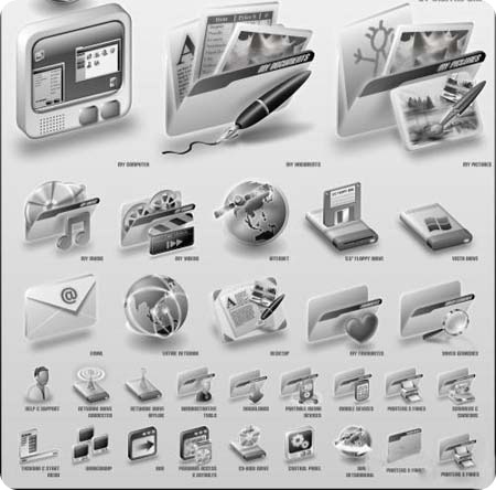 Black & White Icons Pack