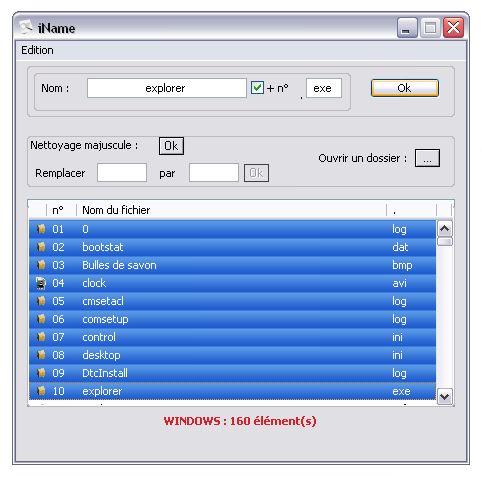 iName : renommez rapidement vos fichiers