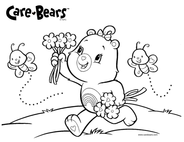 Desenhos dos Ursinhos Carinhosos para Colorir e Imprimir
