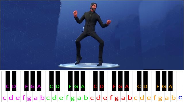 Fresh (Fortnite) Piano / Keyboard Easy Letter Notes for Beginners