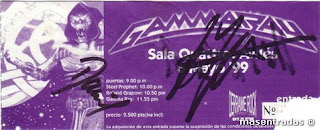 entrada de concierto de gamma ray