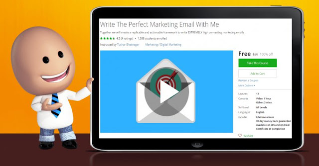 [100% Off] Write The Perfect Marketing Email With Me| Worth 20$