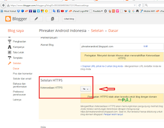 Merubah Url Blogspot Menjadi HTTPS