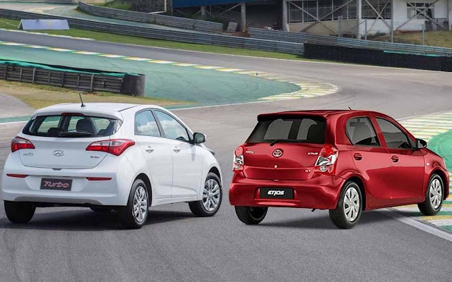 Hyundai Hb20 Turbo x Toyota Etios Automático - comparativo