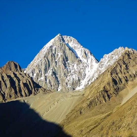 Garmush peak view from Darkut valley Yasin valley. Hindu Raj peaks Yasin valley. mountain peak in Yasin valley. Tourist Attraction valley in Gilgit Baltistan. Yasin valley Tourist Attraction