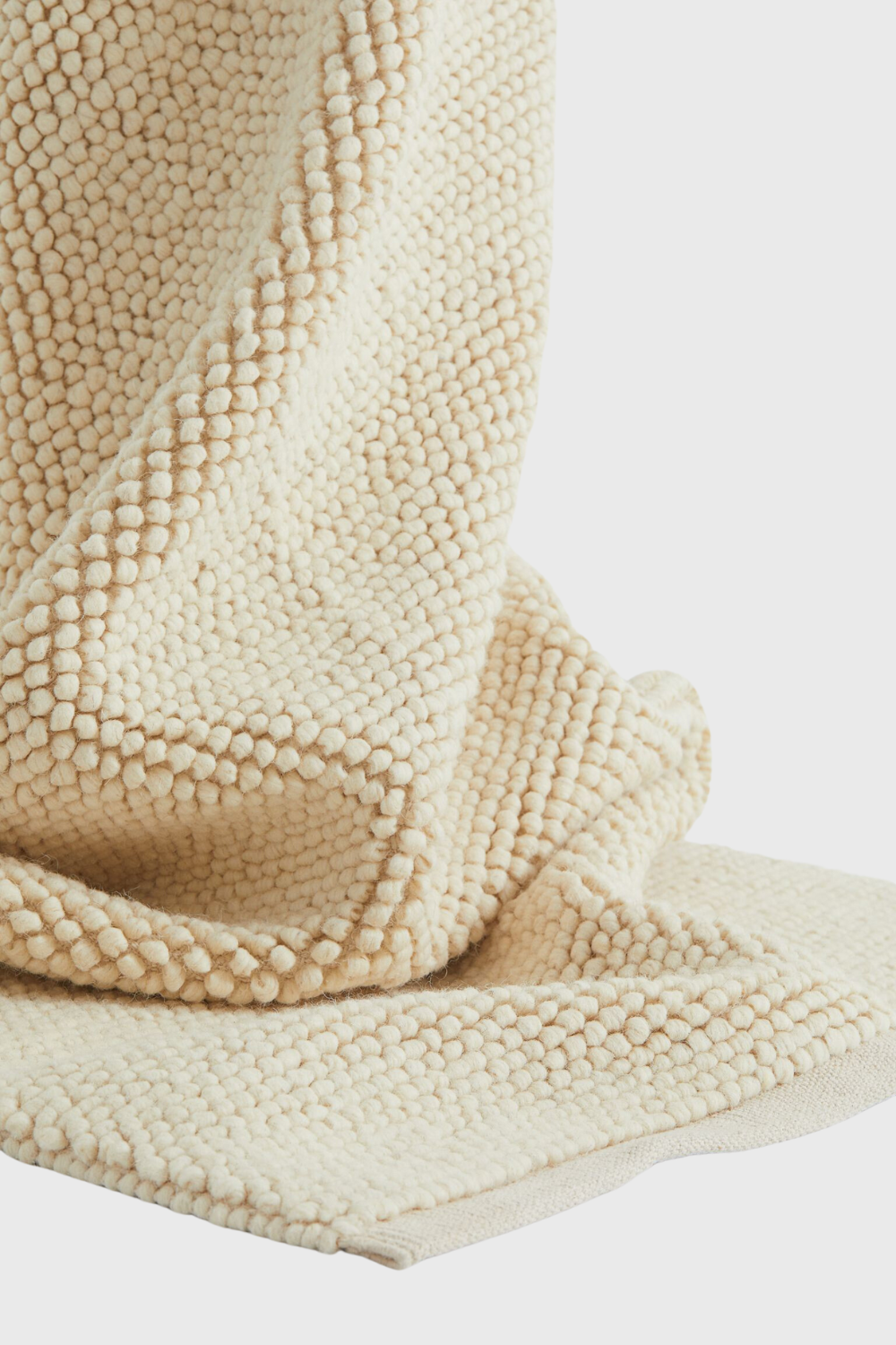 textured-weave wool-blend rug