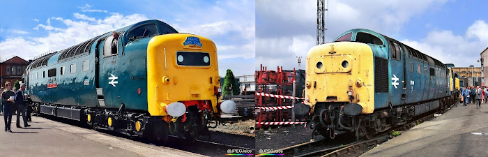 55016 and 9000 at Doncaster