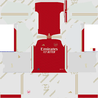 Arsenal FC 23/24 Kits - DLS 2023 - DLS 2019