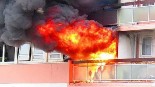 33-year-old mentally ill set fire to his apartment in Elbasan