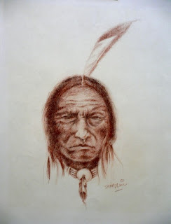 Red Indian 1 sketched by slt