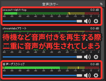 OBS：音声ミキサー