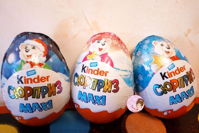New Polar Bear Kinder Maxi Egg Toys for Christmas