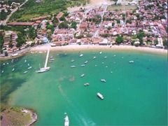 Foto aérea praia do canto cais / Divulgação