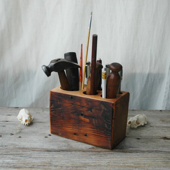 Desk Made From Reclaimed Wood