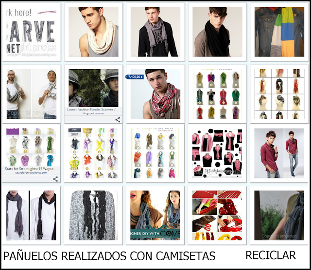 pañuelos, bufandas, scarf, masculino, transformar, camisetas